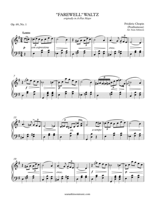 "Farewell" Waltz - Op. 69 No. 1