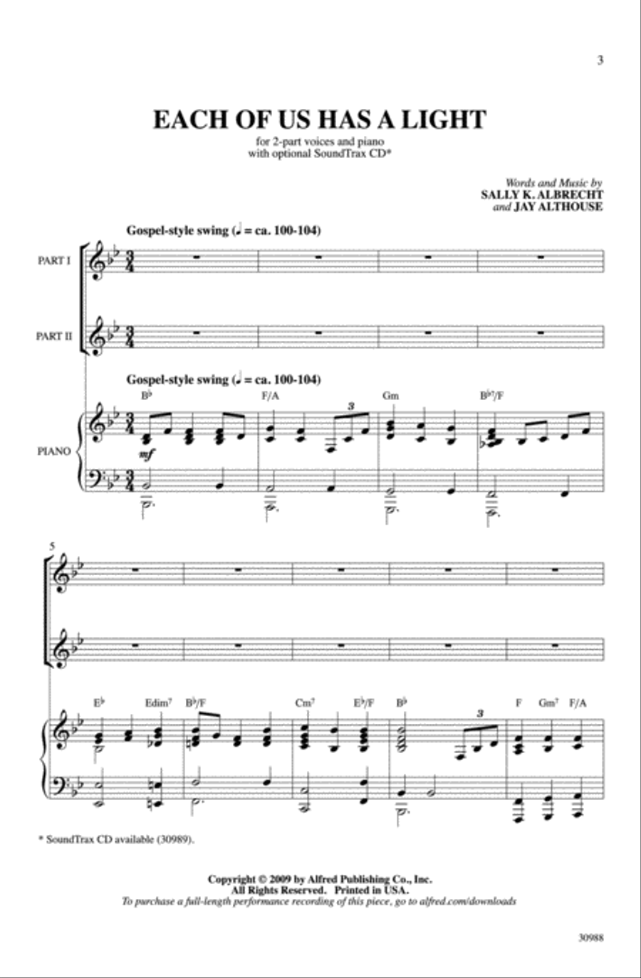 Each of Us Has a Light 2-Part scores gallery preview page 7