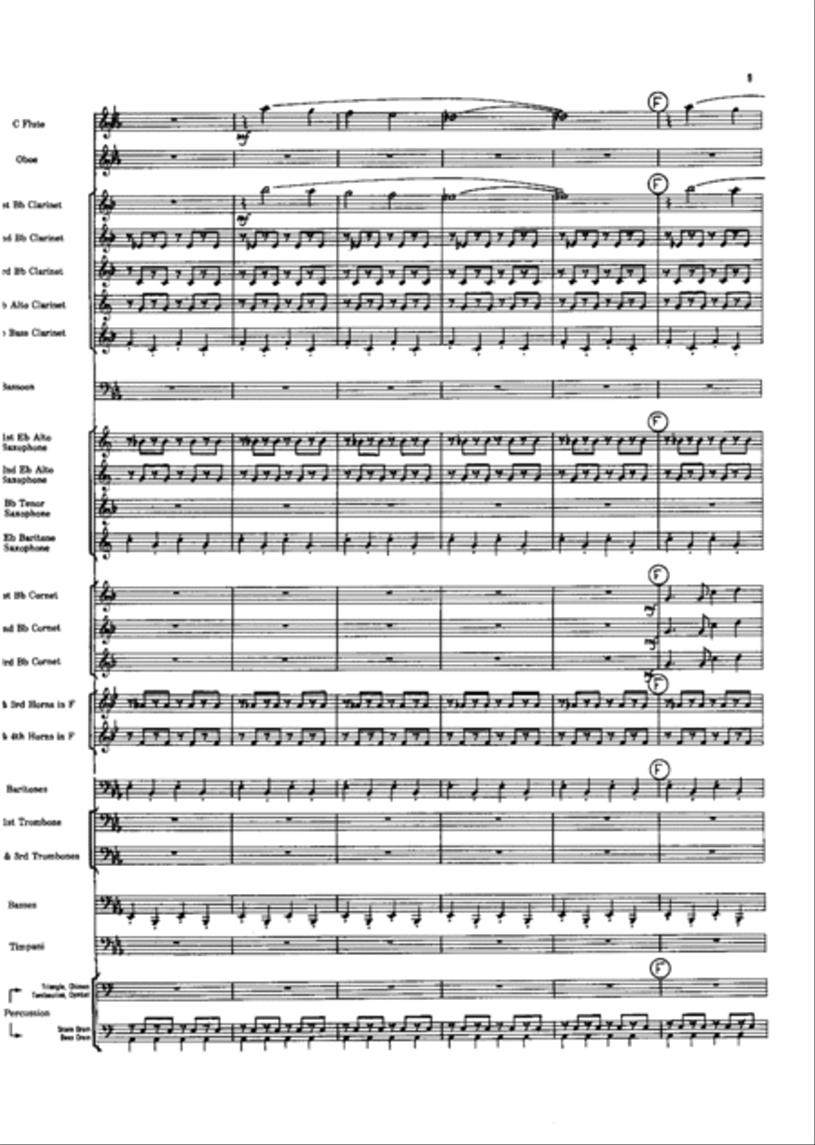 Short Prelude With Perspectives Concert Band scores gallery preview page 9