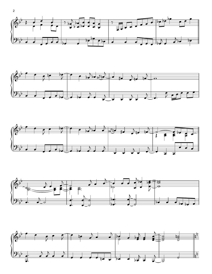 Light And Tuneful (Wimbledon Opening Theme) Piano Solo scores gallery preview page 2