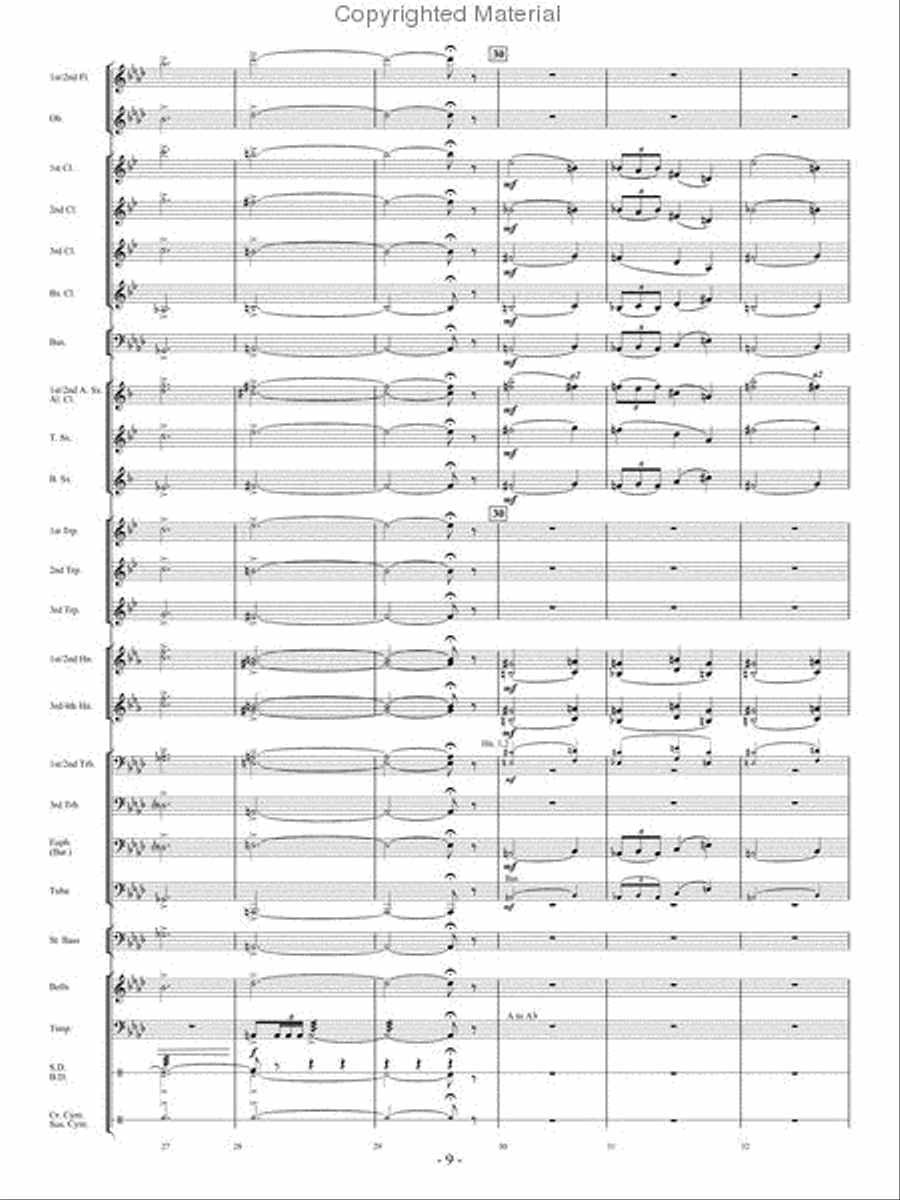 La Peri Concert Band scores gallery preview page 8