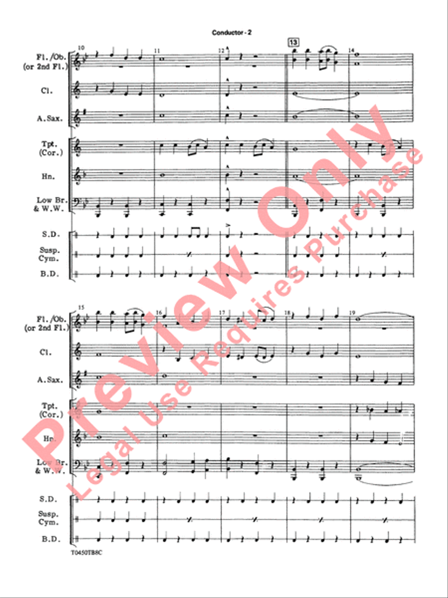 New York, New York, Theme from Concert Band scores gallery preview page 5