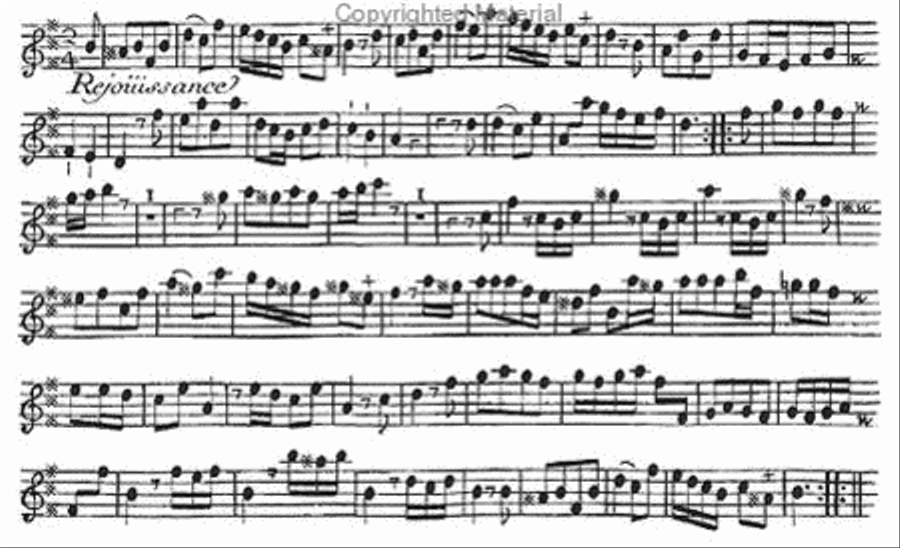 Six quartets for violin, flute, viol or cello and continuo. Flute scores gallery preview page 3
