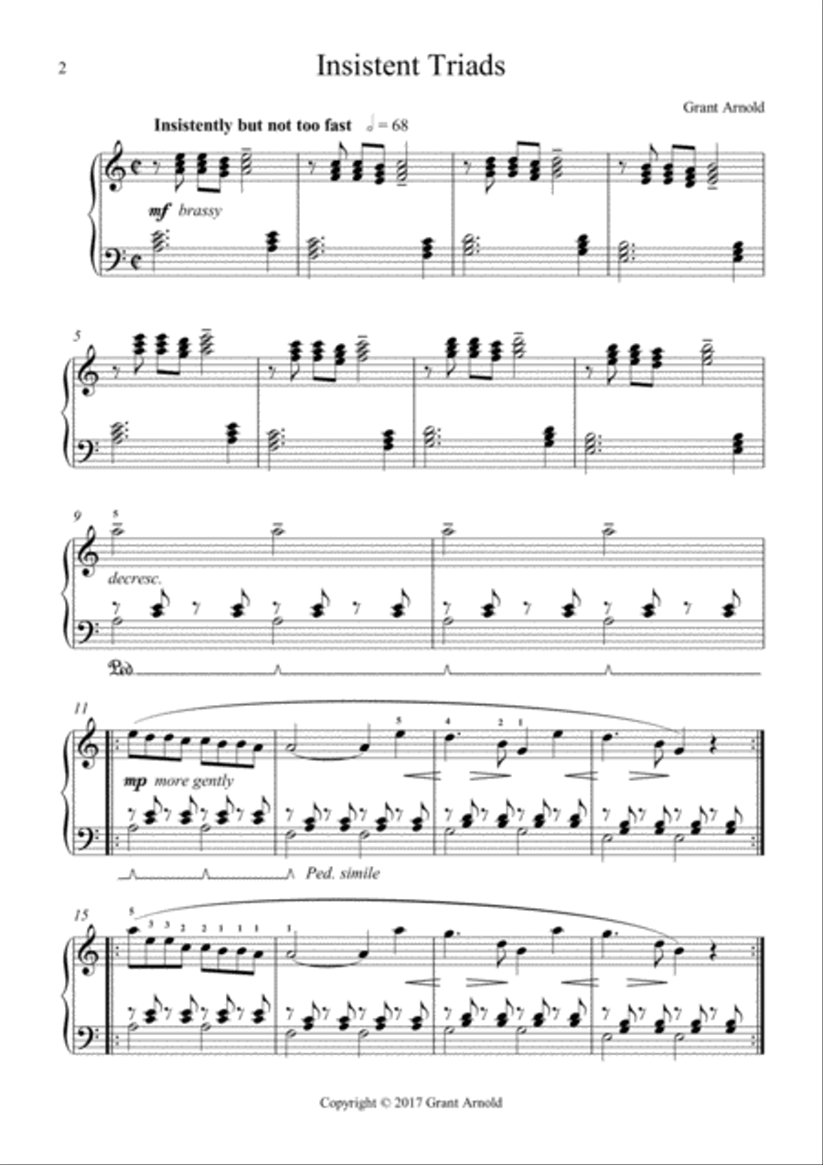 Insistent Triads Piano Method scores gallery preview page 2