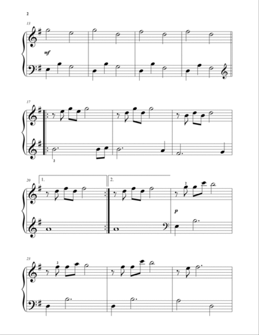 Comptine d'un autre été: L'après-midi (from Amelie) Piano Solo scores gallery preview page 2