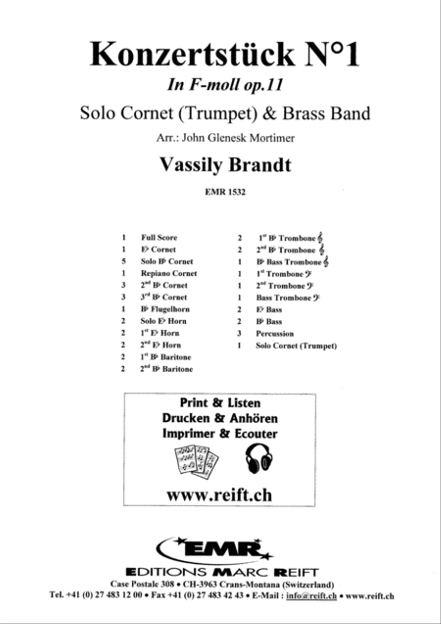 Konzertstuck No. 1 Brass Band scores gallery preview page 2