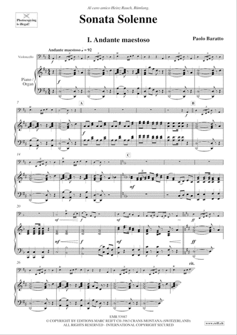 Sonata Solenne Organ scores gallery preview page 4