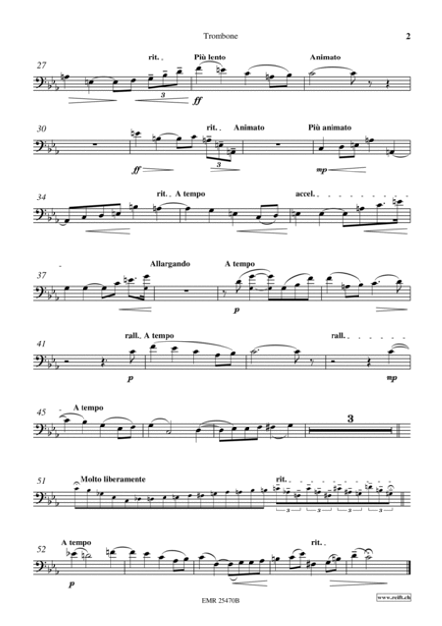 Adagio Trombone scores gallery preview page 3