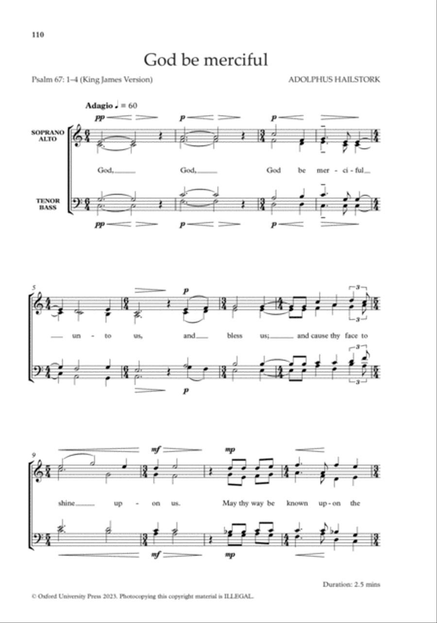 The Oxford Book of Choral Music by Black Composers 4-Part scores gallery preview page 19