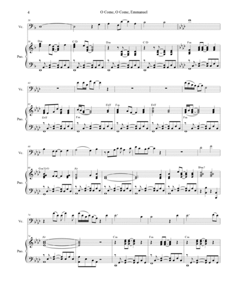 O Come, O Come, Emmanuel (Cello solo and Piano) image number null