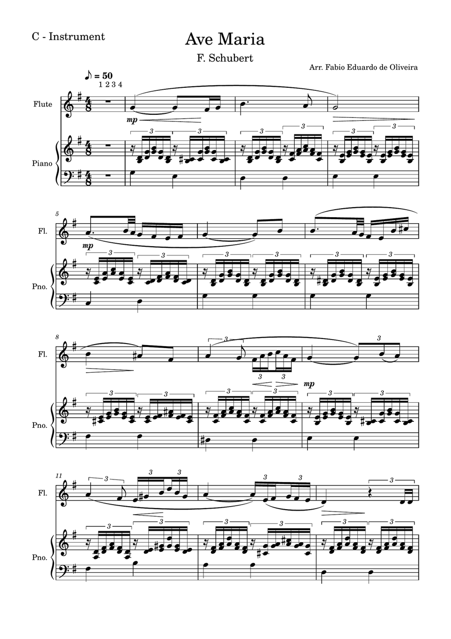 Ave Maria (Schubert) - Pdf Sheet Music + Mp3 Playback + Mp3 Demo Violin Solo scores gallery preview page 2