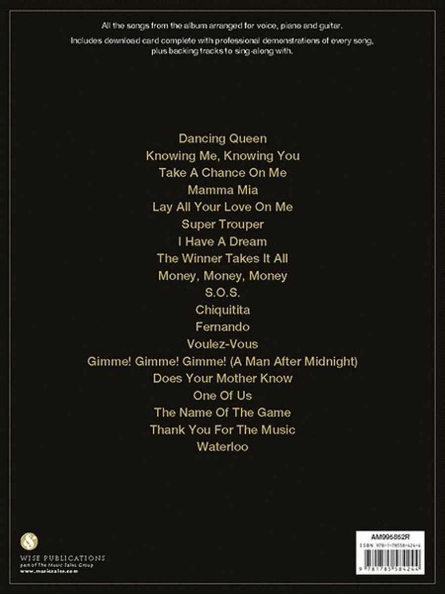 ABBA Gold: Greatest Hits Singalong Piano, Vocal, Guitar scores gallery preview page 2