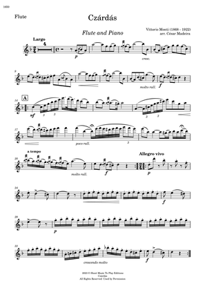 Czardas - Flute and Piano (Individual Parts)