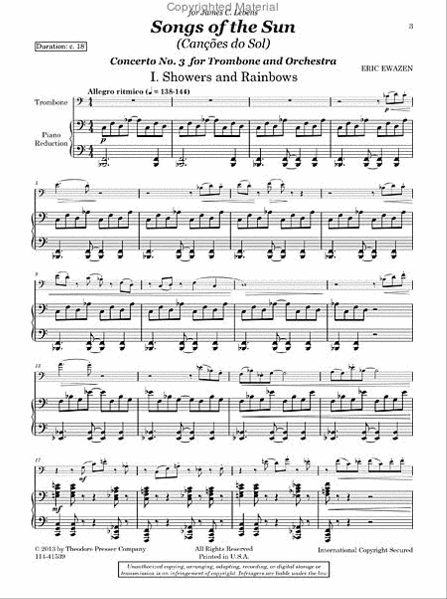 Songs of the Sun Chamber Music scores gallery preview page 2