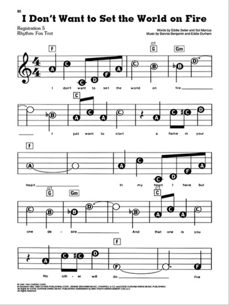Songs of the 1940s – The New Decade Series Electronic Keyboard scores gallery preview page 4
