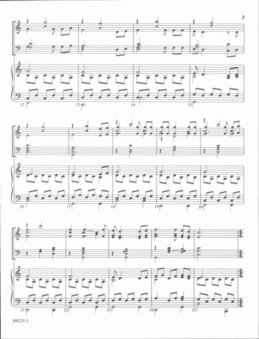 The Holy Presence - full score Handbell Choir scores gallery preview page 3