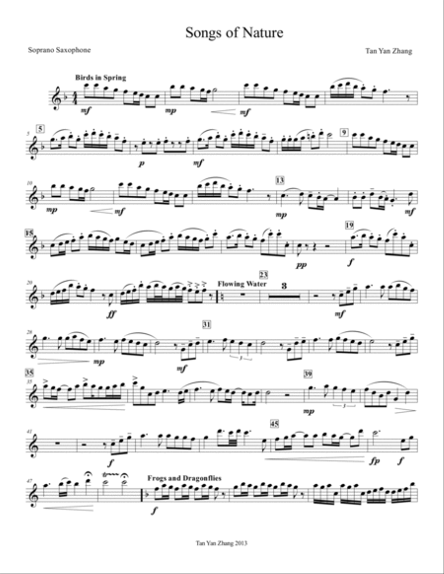 Songs of Nature Woodwind Quartet scores gallery preview page 5