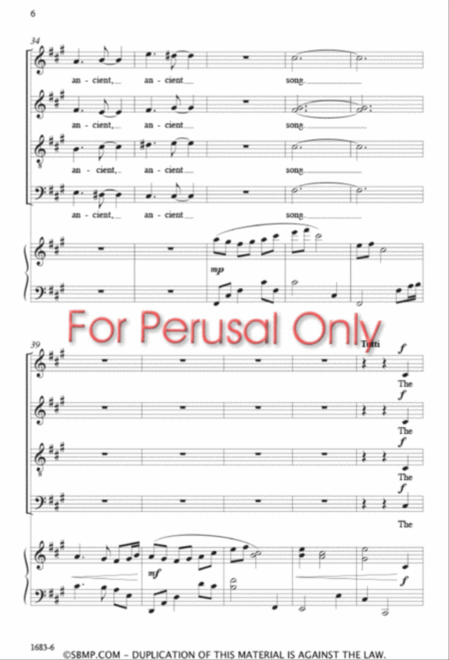The Soul of a Tree - SATB 4-Part scores gallery preview page 5