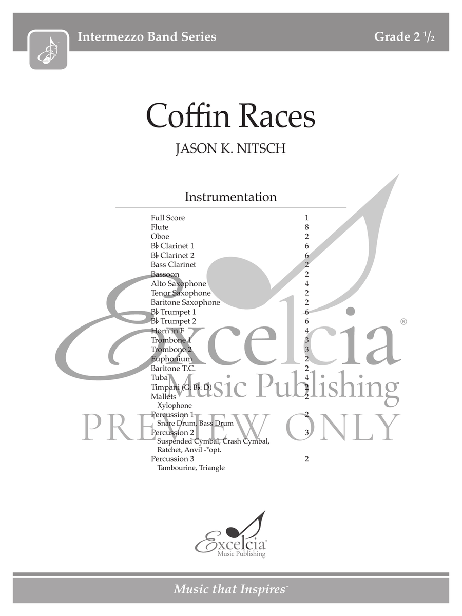 Coffin Races (Score) Coffin Races (Score) Concert Band scores gallery preview page 2