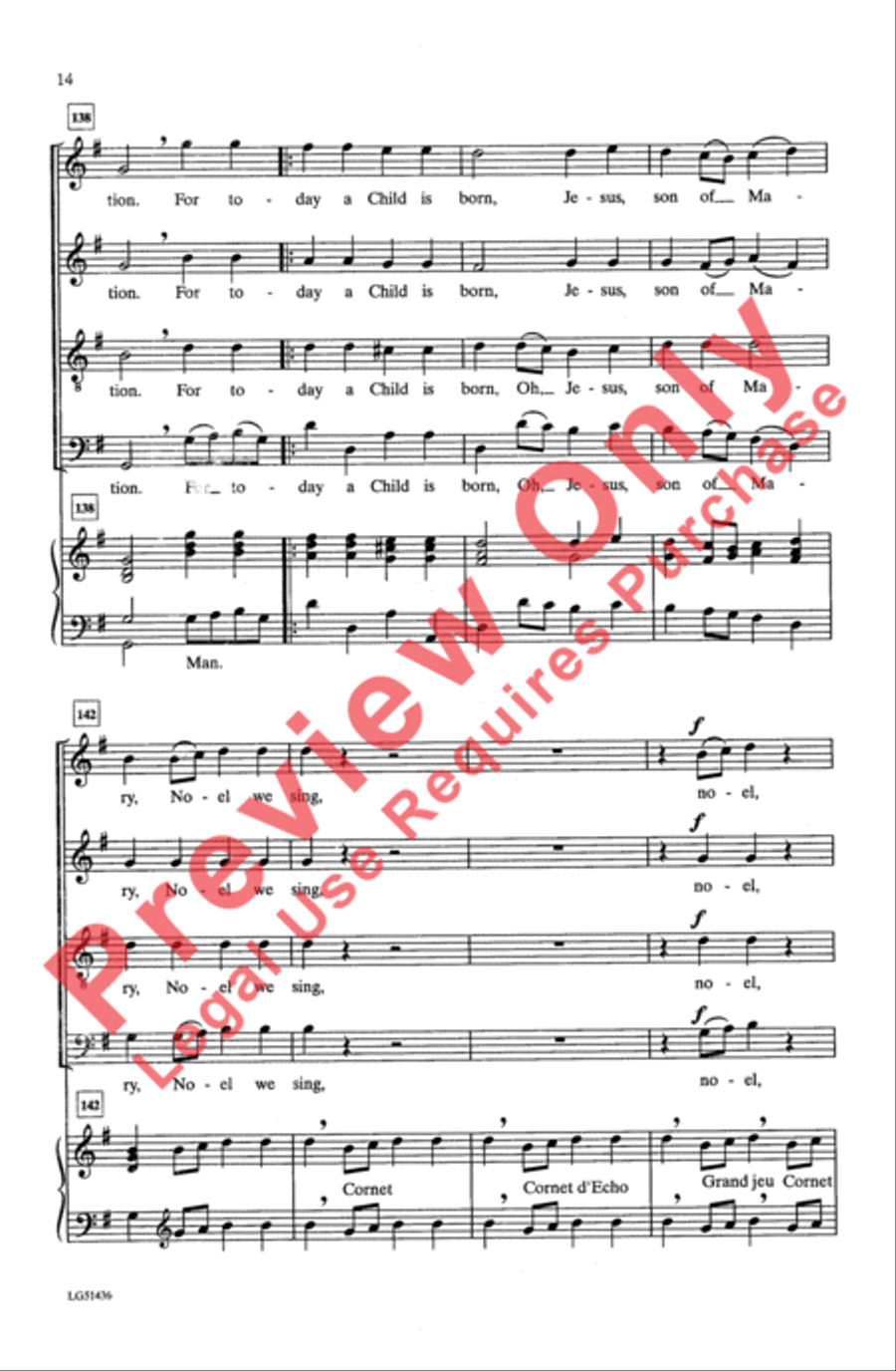 Noel We Sing Noel We Sing 4-Part scores gallery preview page 14