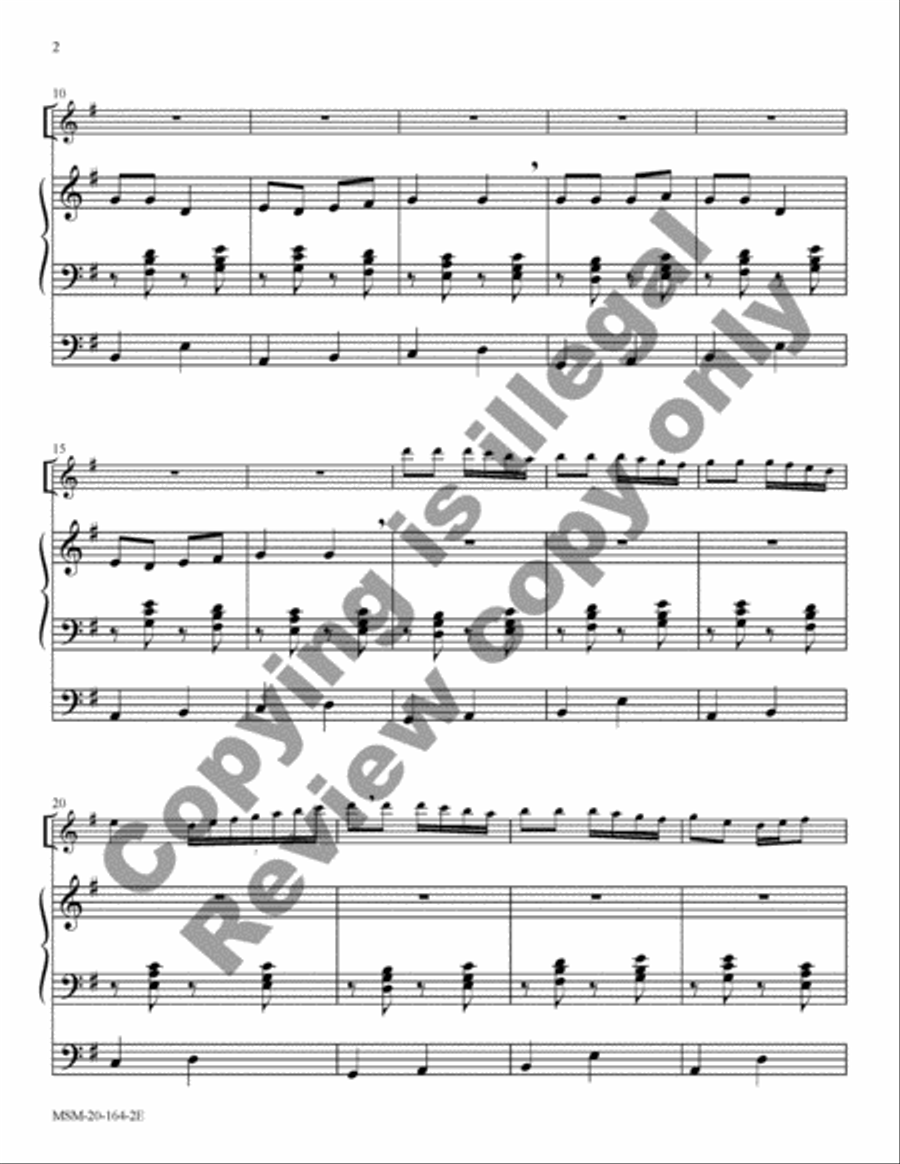 Three Carols for Oboe and Organ Oboe scores gallery preview page 13