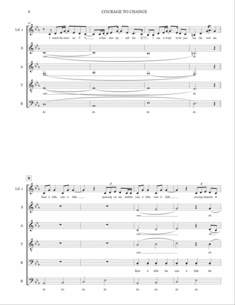 Courage 4-Part scores gallery preview page 3