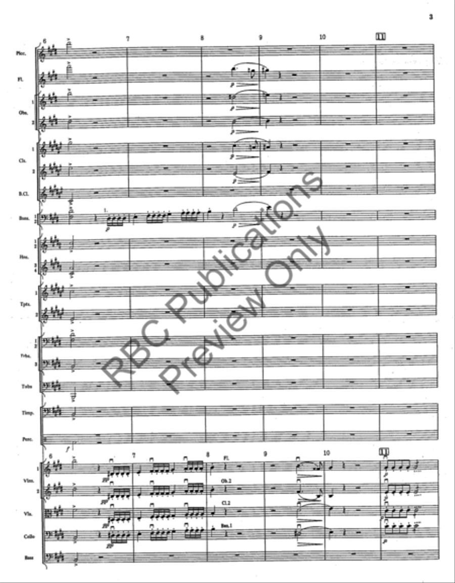 Overture From The Barber Of Seville (Score) Full Orchestra scores gallery preview page 6