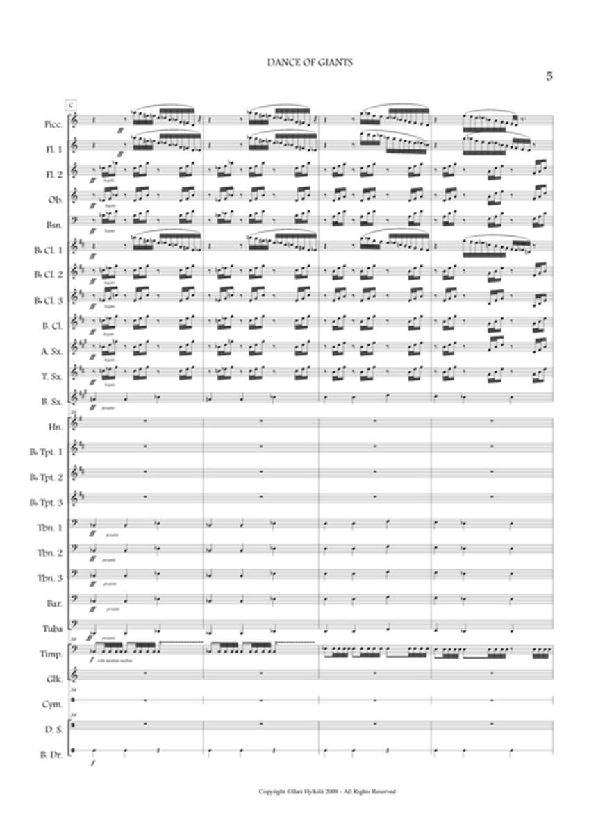 DANCE OF GIANTS for Concert Band image number null