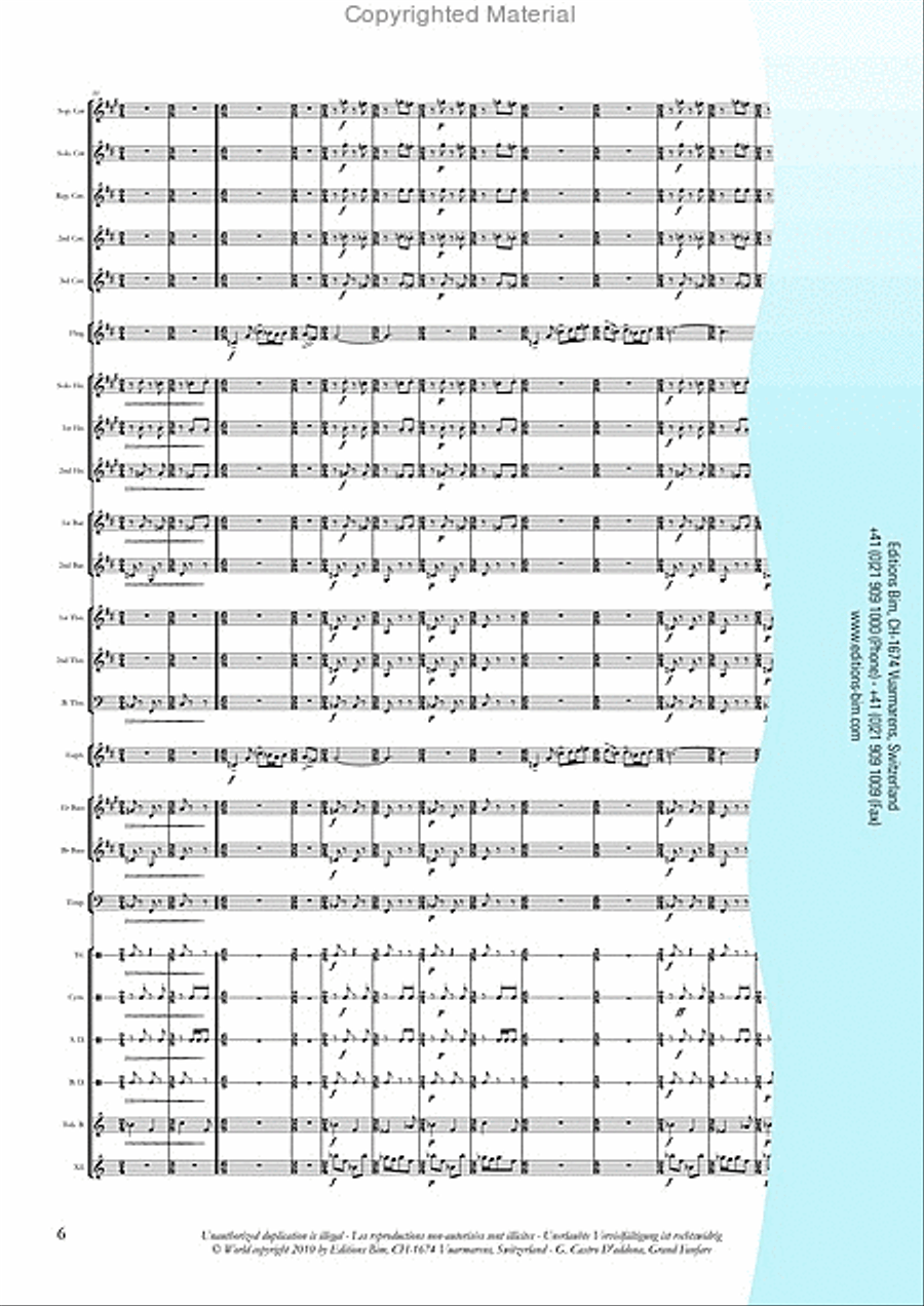 Grand Fanfare Brass Band scores gallery preview page 7