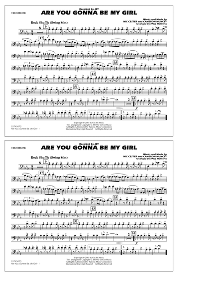 Are You Gonna Be My Girl (arr. Paul Murtha) - Trombone