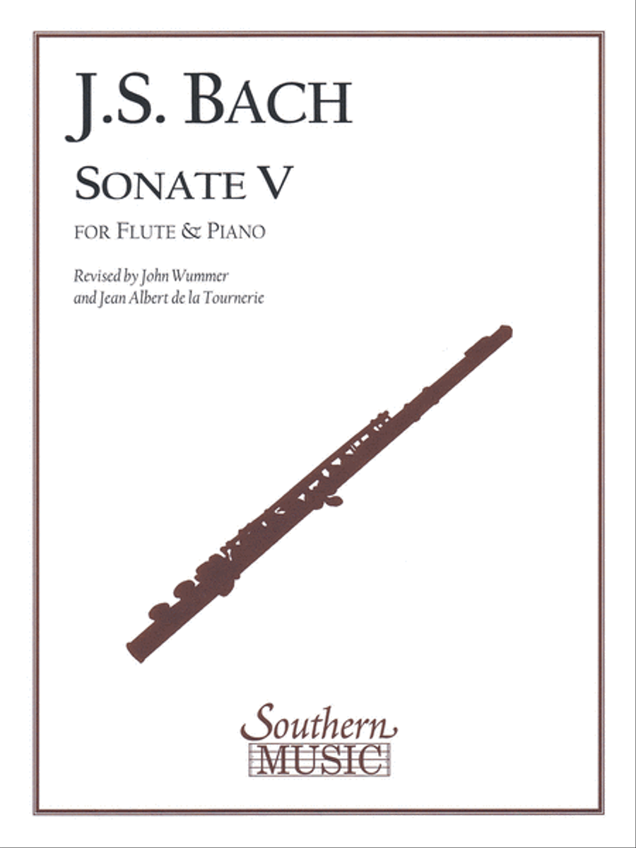 Sonata No, 5 in E Minor Flute scores gallery preview page 1