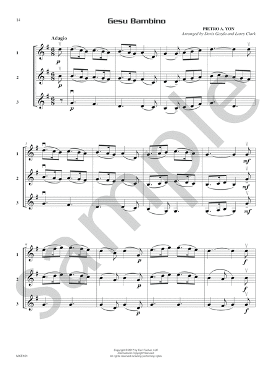 Compatible Trios for Christmas Oboe scores gallery preview page 9