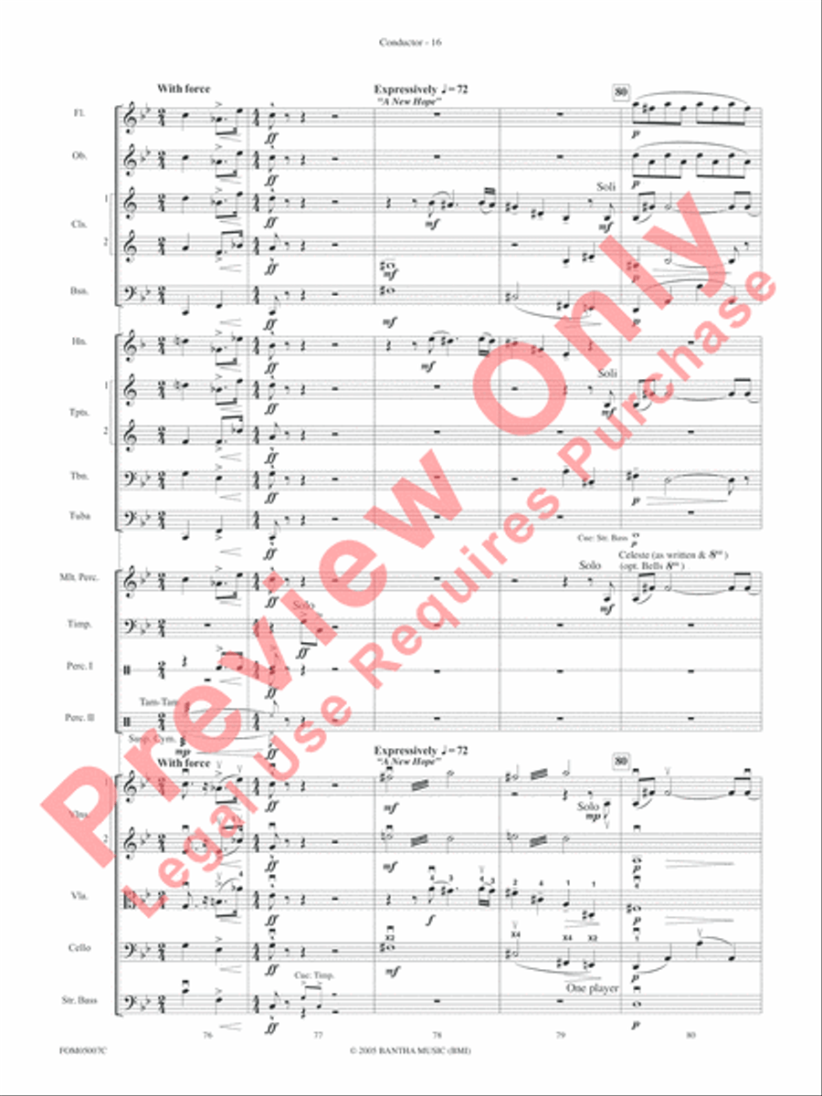Selections from Star Wars: Episode III Revenge of the Sith Full Orchestra scores gallery preview page 19
