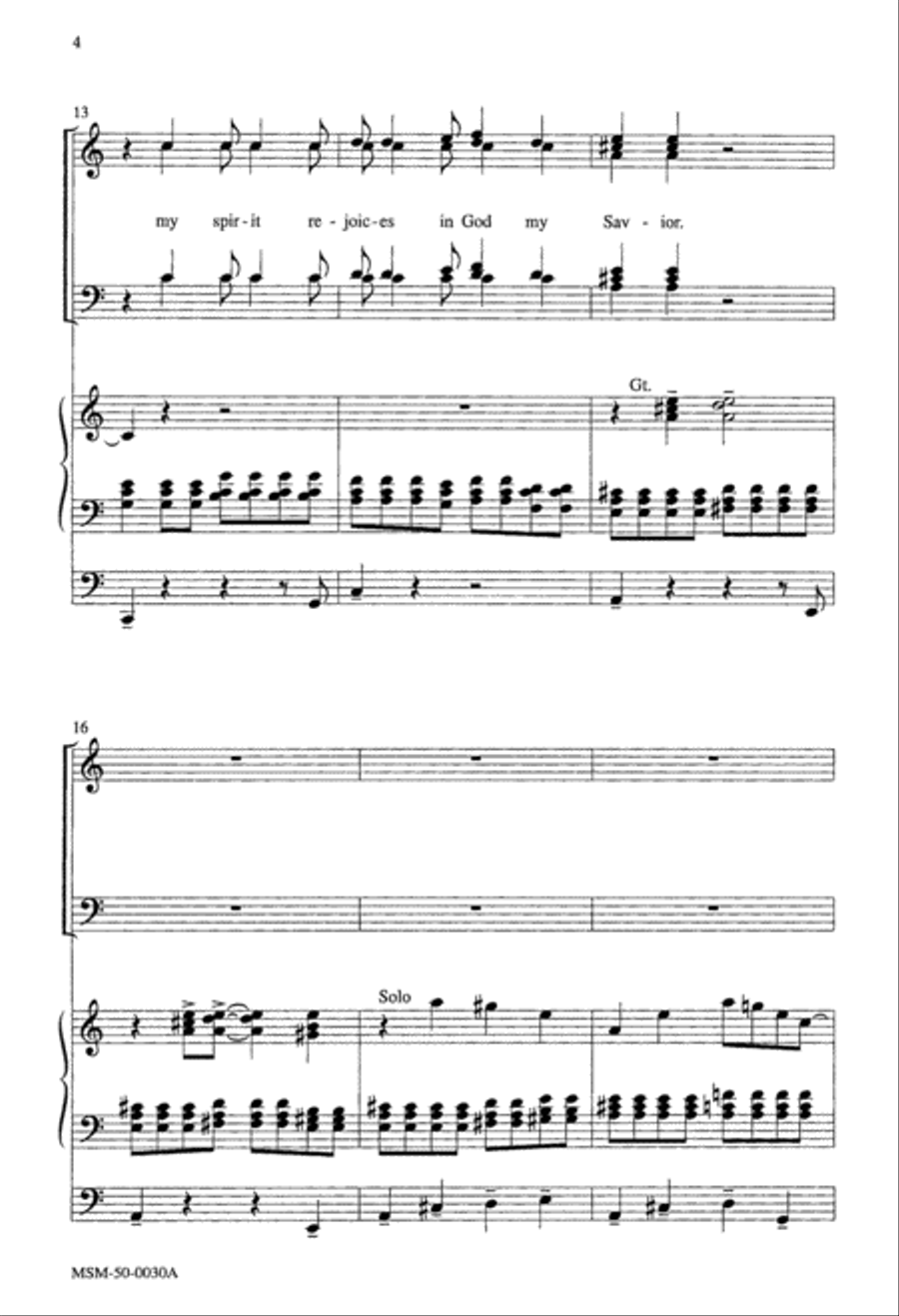 Magnificat 4-Part scores gallery preview page 3