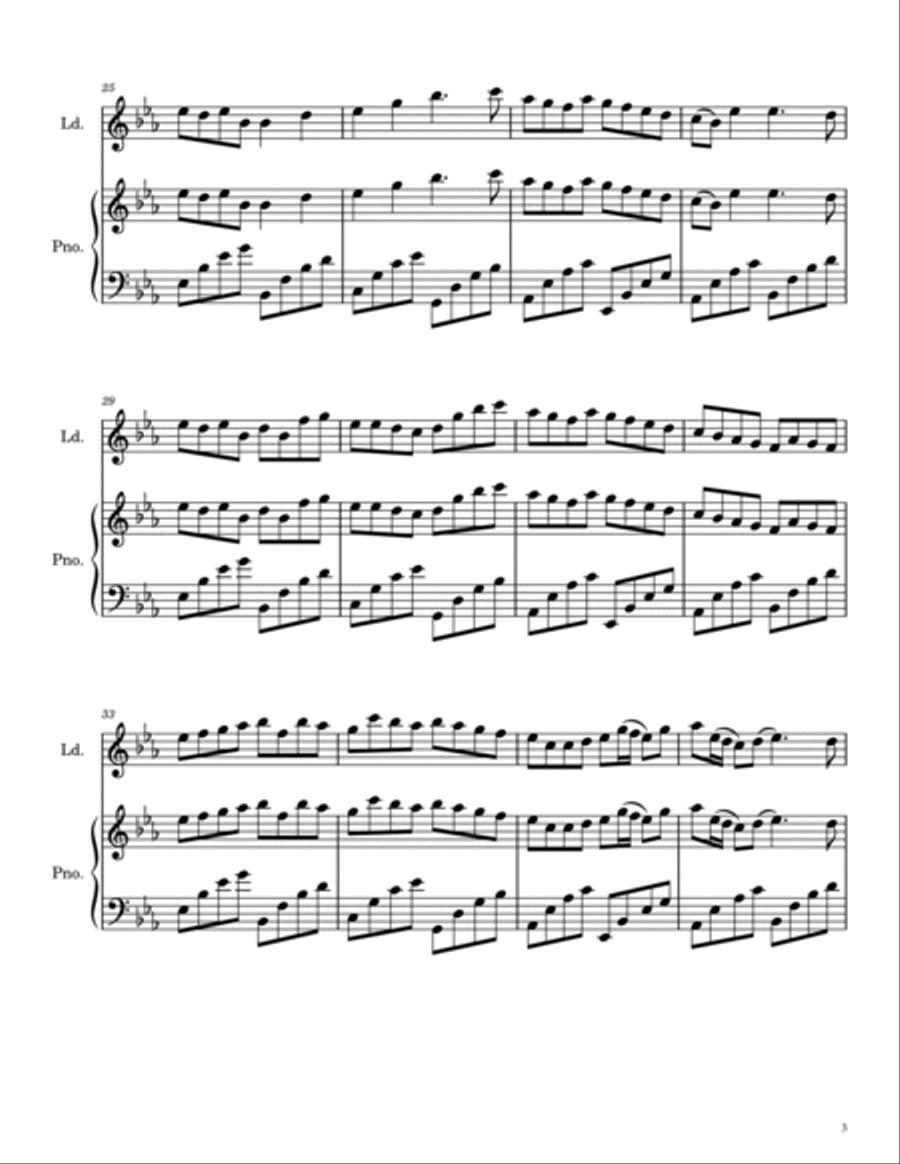 Canon in D B-Flat Trumpet scores gallery preview page 5