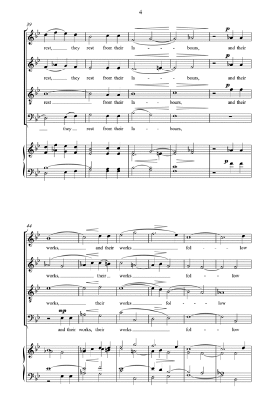I heard a voice from heaven 4-Part scores gallery preview page 4