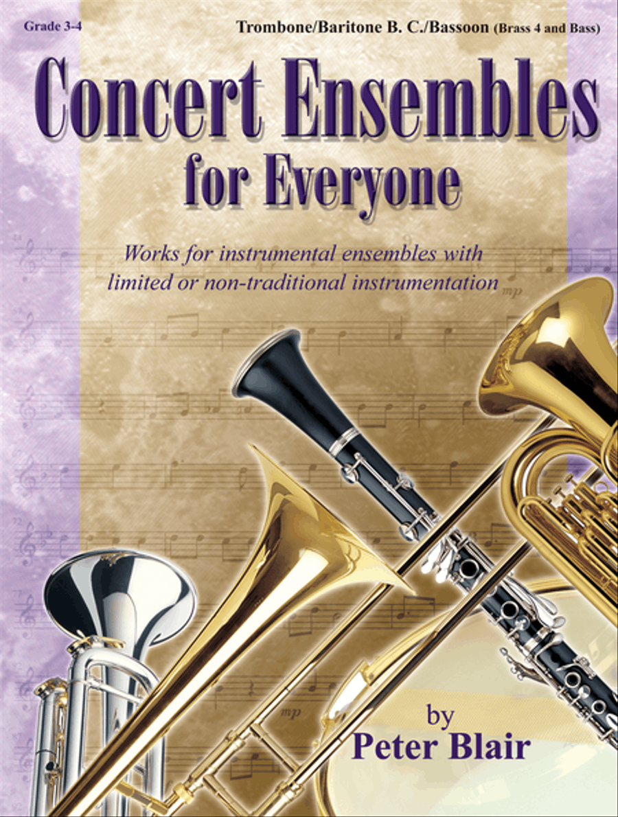 Concert Ensembles for Everyone - Tbn/Baritone BC/Bsn (BR 4 and Bass) Concert Band scores gallery preview page 1