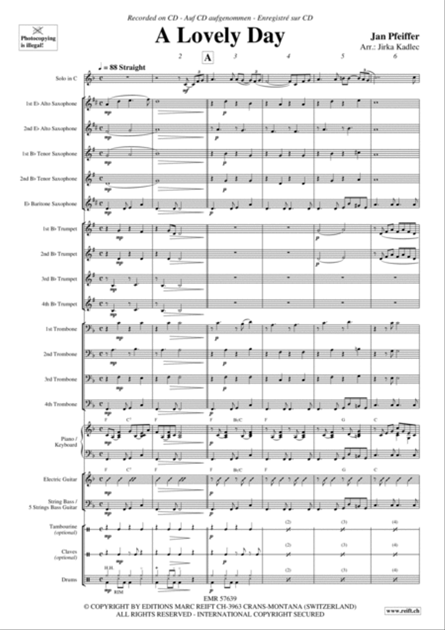 A Lovely Day A Lovely Day Big Band scores gallery preview page 5