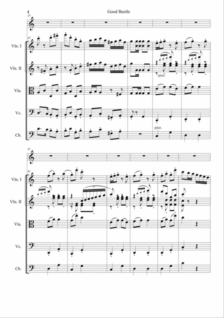 Good Beetle\ Добрый жук Good Beetle\ Добрый жук Chamber Orchestra scores gallery preview page 5
