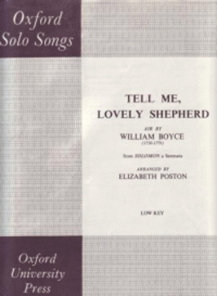 Tell Me Lovely Shepherd B Flat Low (Archive)