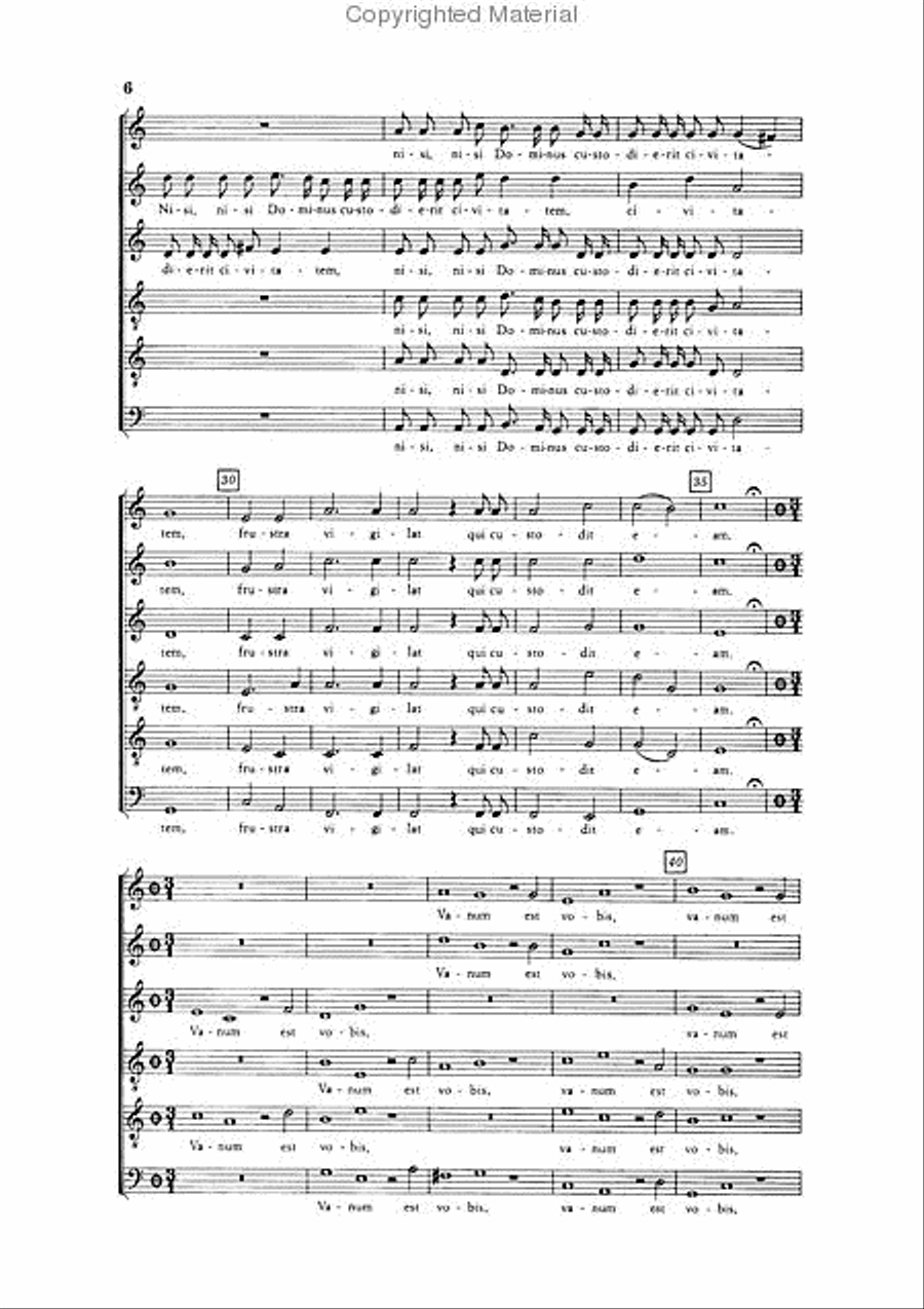 Nisi Dominus Choir scores gallery preview page 5