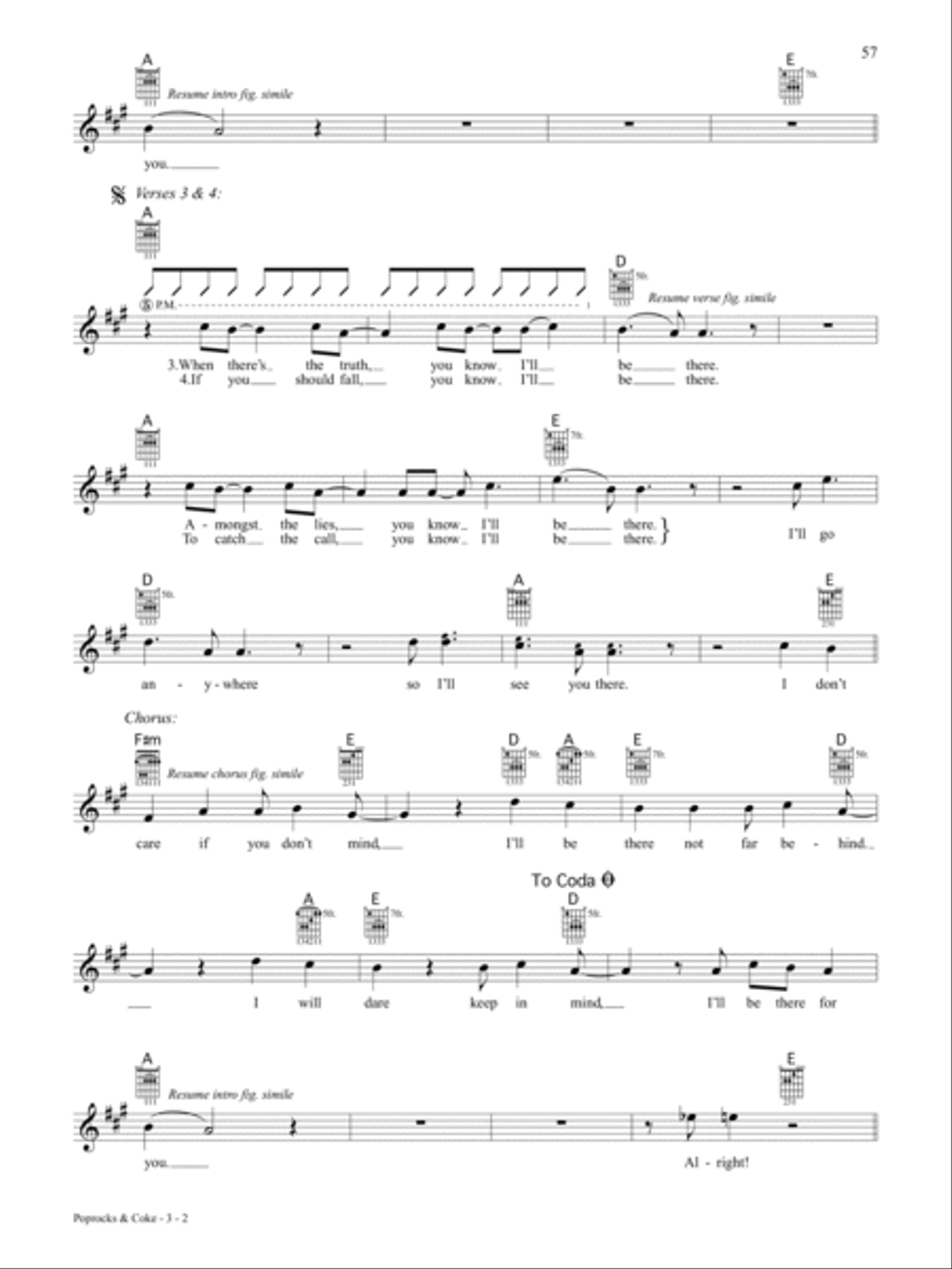 Poprocks & Coke Guitar Tablature scores gallery preview page 2