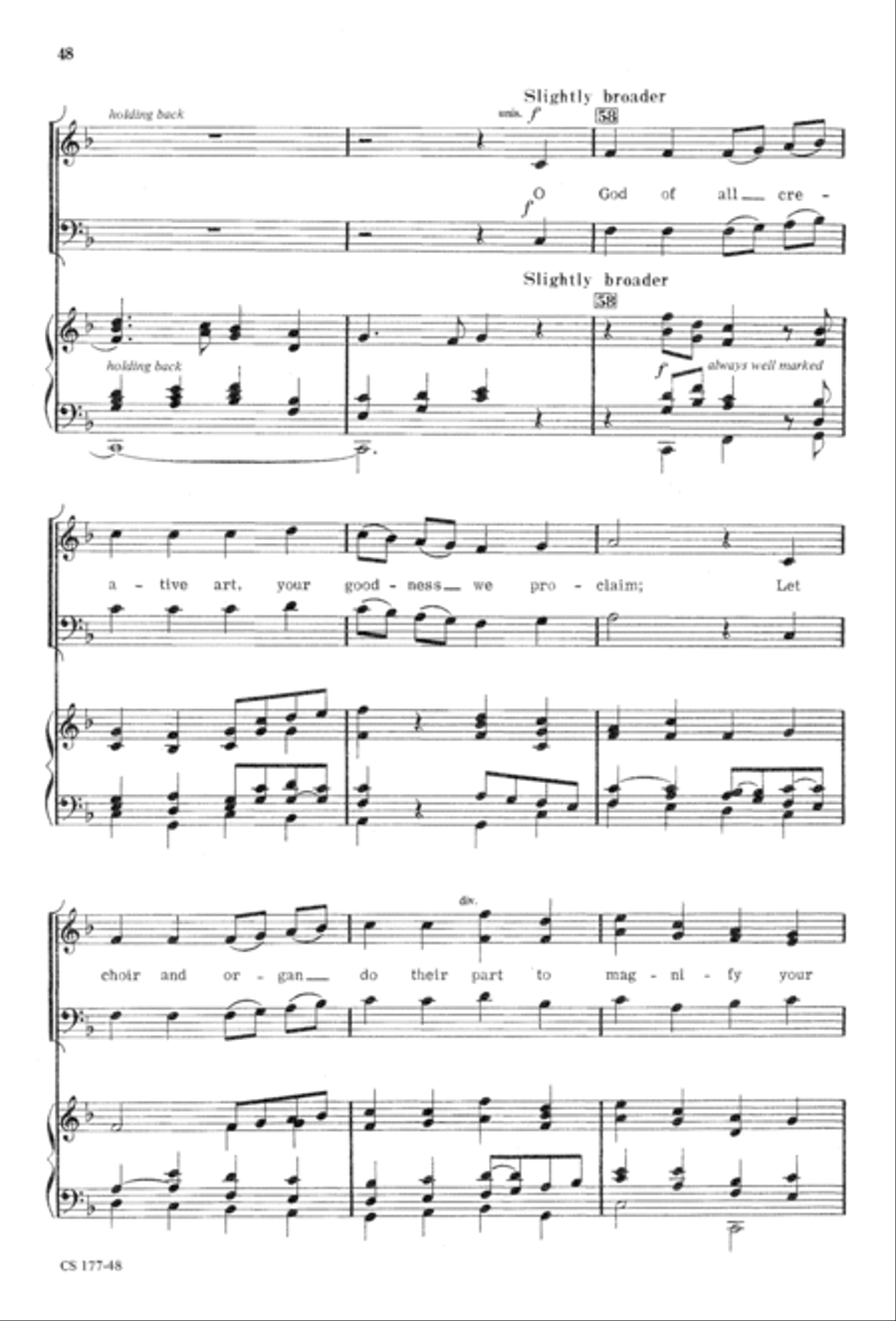 Foundation Anthems 3-Part scores gallery preview page 50