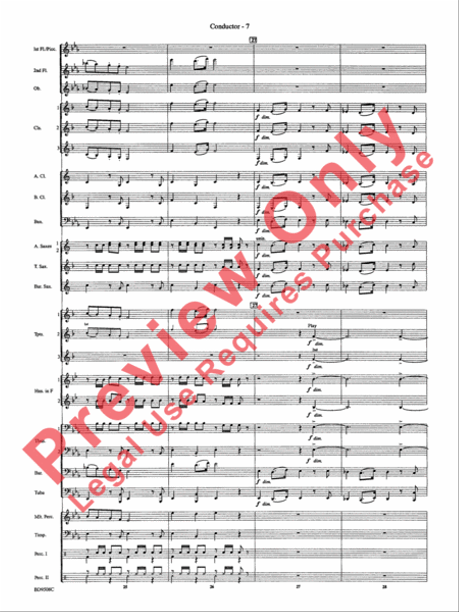 Procession of the Sardar (from Caucasian Sketches) Concert Band scores gallery preview page 10