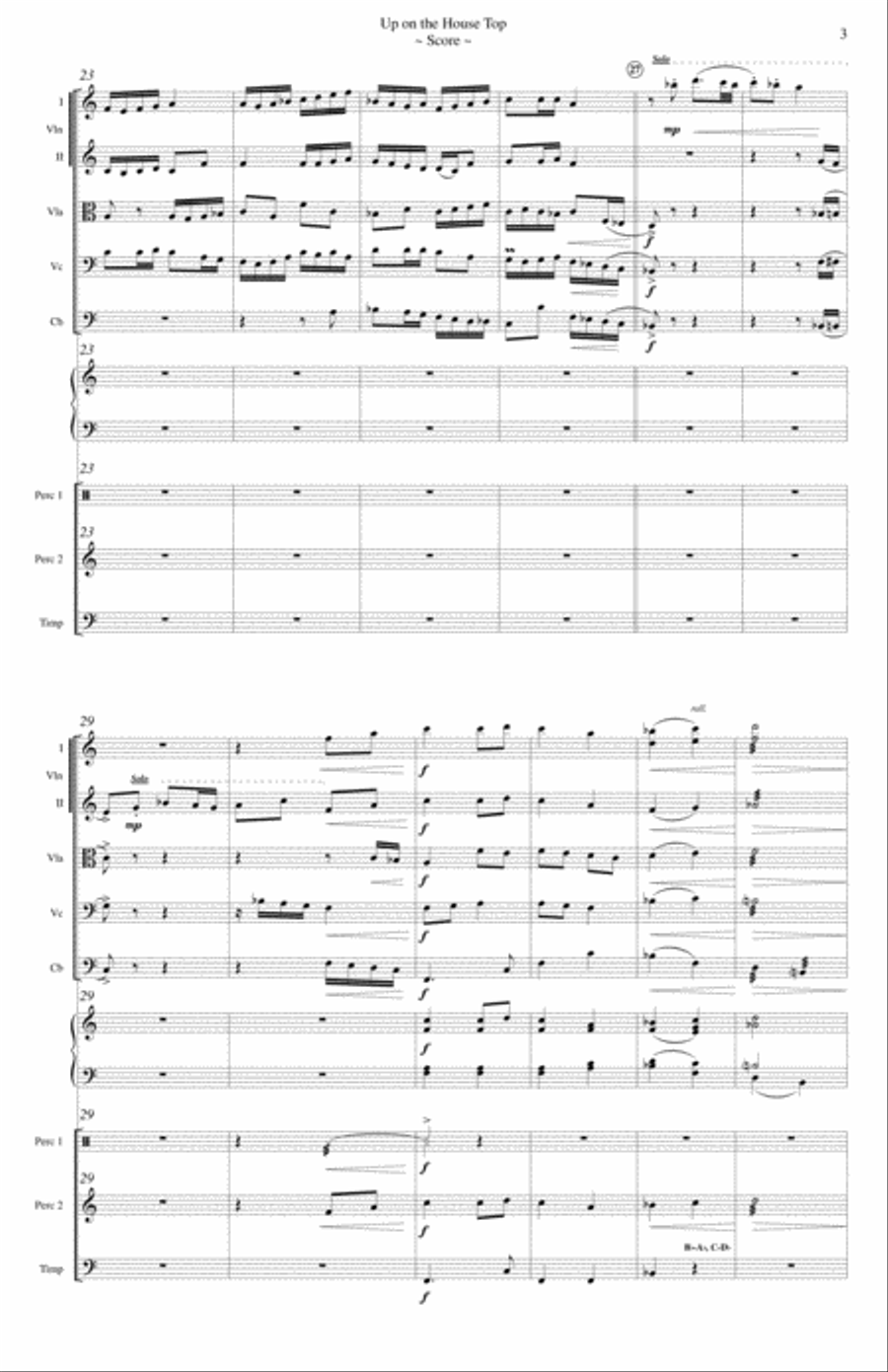 Up on the House Top Up on the House Top Full Orchestra scores gallery preview page 4