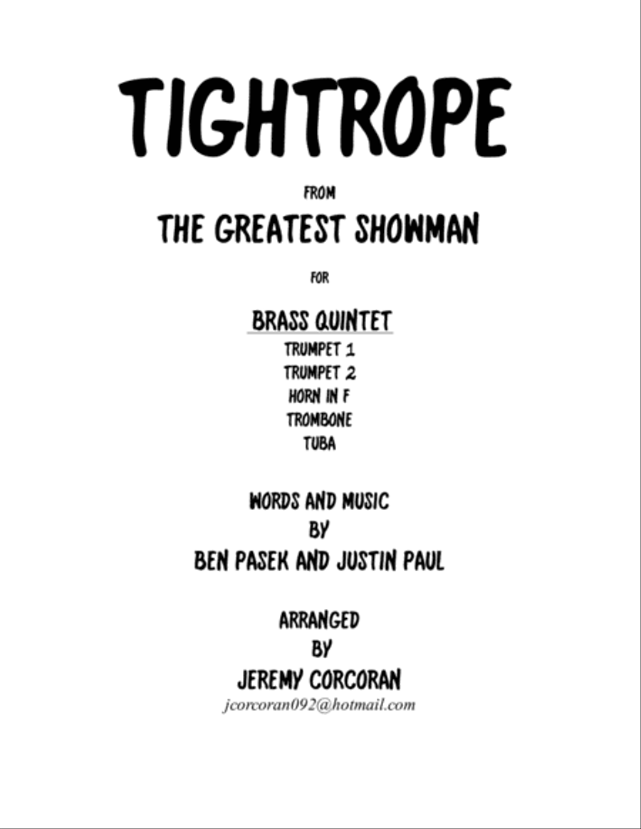 Tightrope Brass Ensemble scores gallery preview page 1