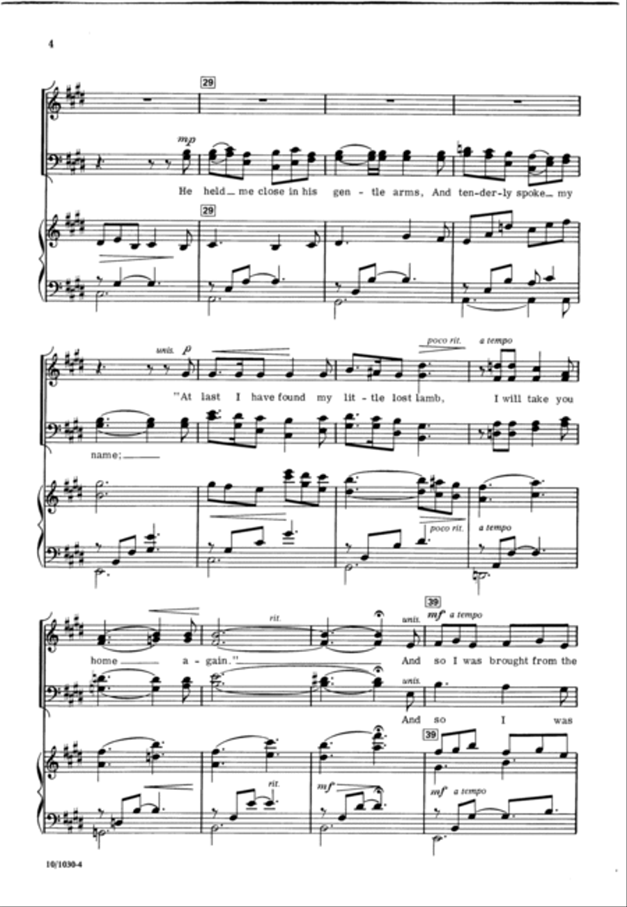 Jesus, Loving Shepherd 4-Part scores gallery preview page 4