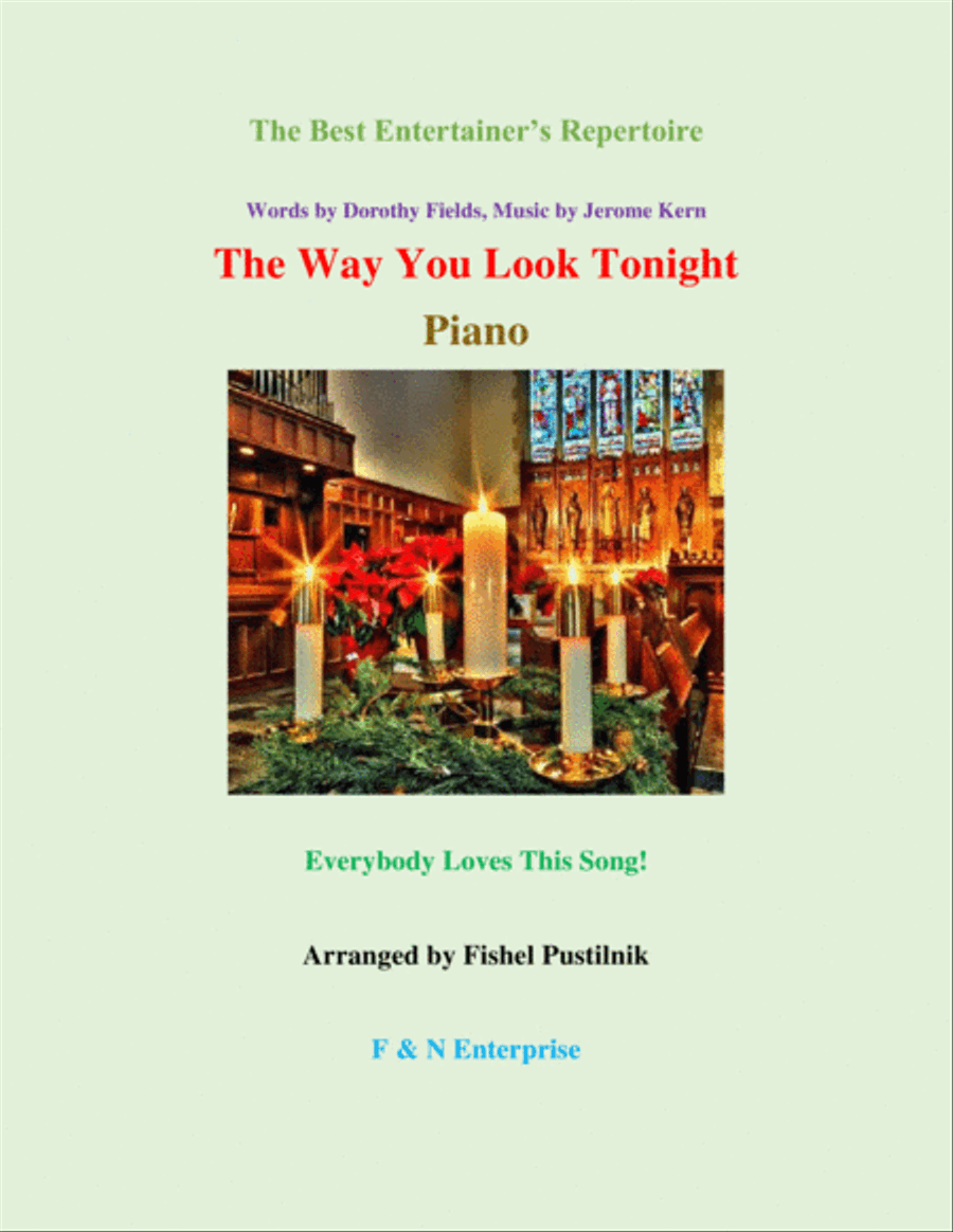 The Way You Look Tonight Piano Solo scores gallery preview page 1