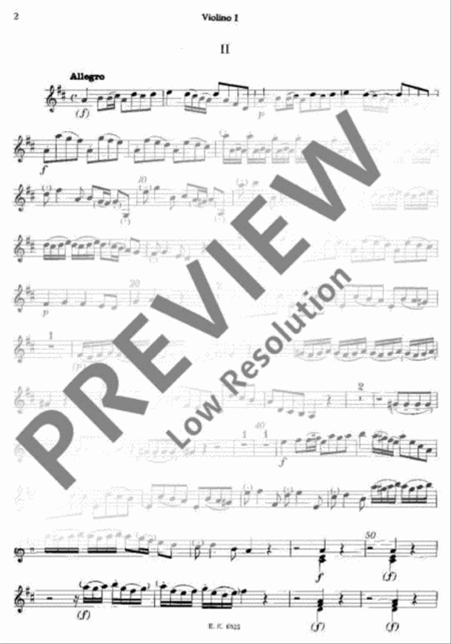Concerto D major Violin scores gallery preview page 3