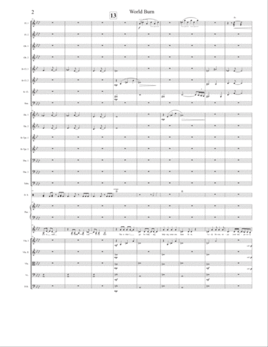 World Burn Full Orchestra scores gallery preview page 2